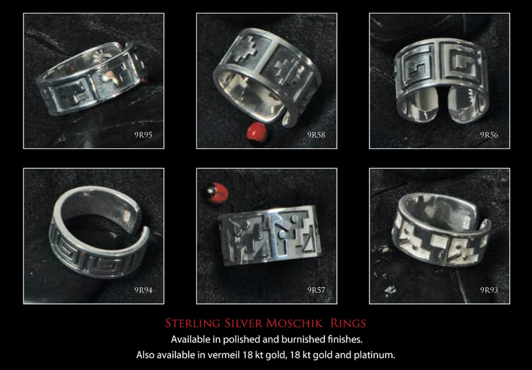 “Moschik” Peruvian Inspired Love Exchange Unisex Sterling Silver Rings