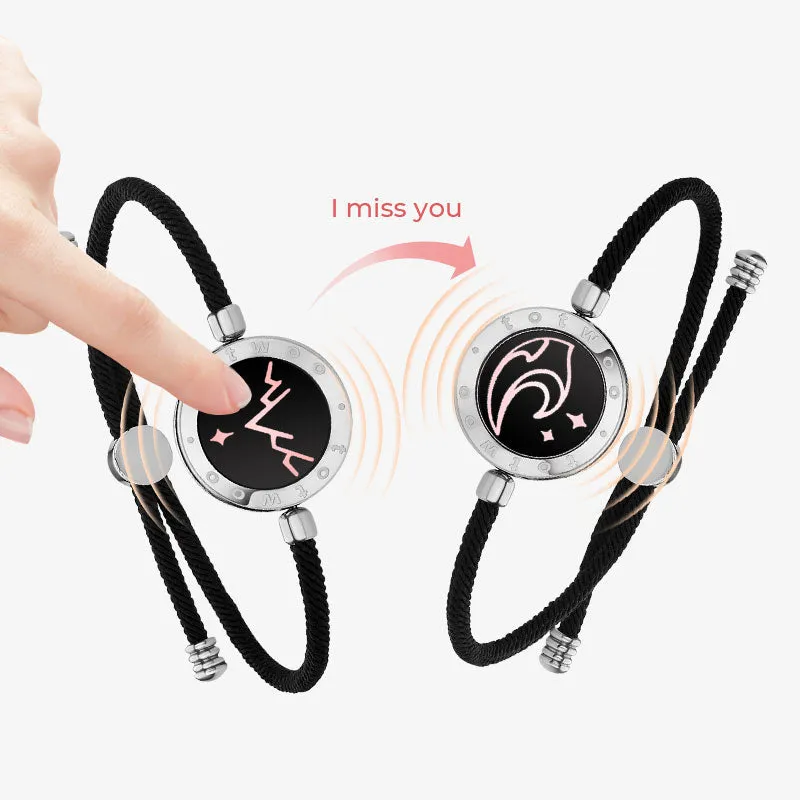 Mountain & Sea Touch Bracelets with Milan Rope (Black Black)