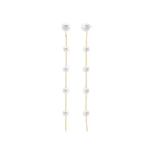 Multi Pearl Drop Stud Earring