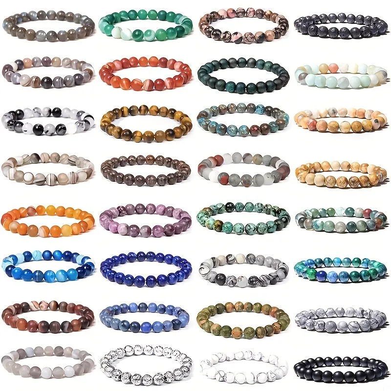 Natural Stone Couple Bracelet for Men and Women