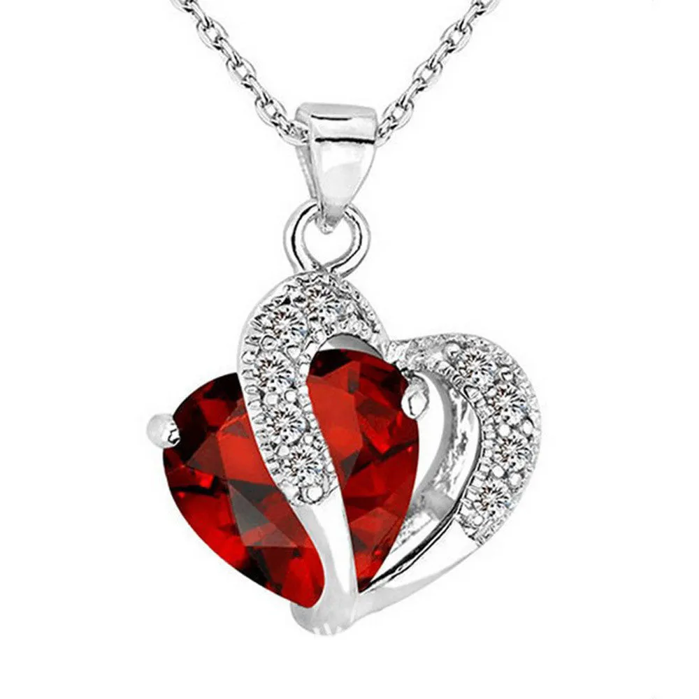 Necklace with Heart shaped Silver Pendant