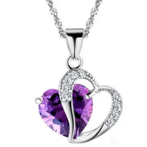 Necklace with Heart shaped Silver Pendant