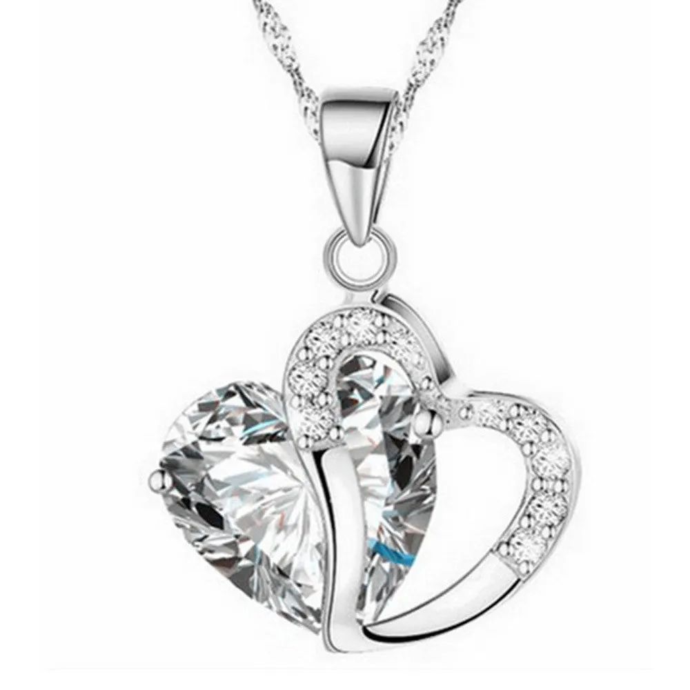 Necklace with Heart shaped Silver Pendant