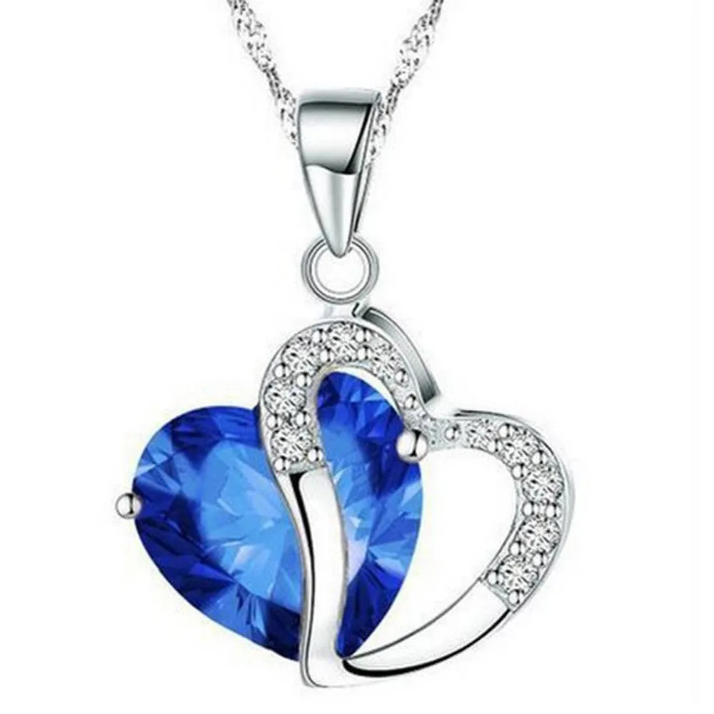 Necklace with Heart shaped Silver Pendant