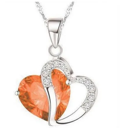 Necklace with Heart shaped Silver Pendant