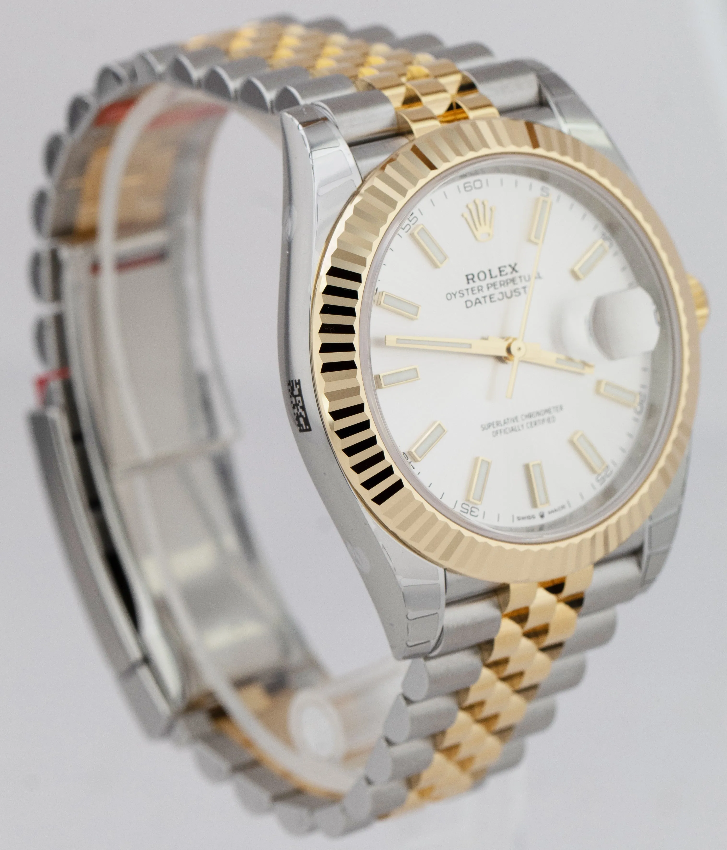 NEW STICKERED 2022 Rolex Datejust 41mm Silver Two-Tone Gold Jubilee Watch 126333