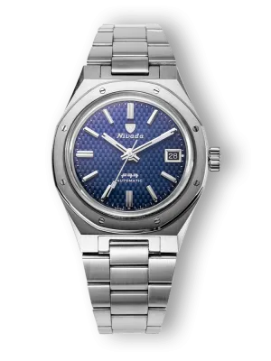 Nivada Grenchen F77 Blue With Date Men's Automatic Watch