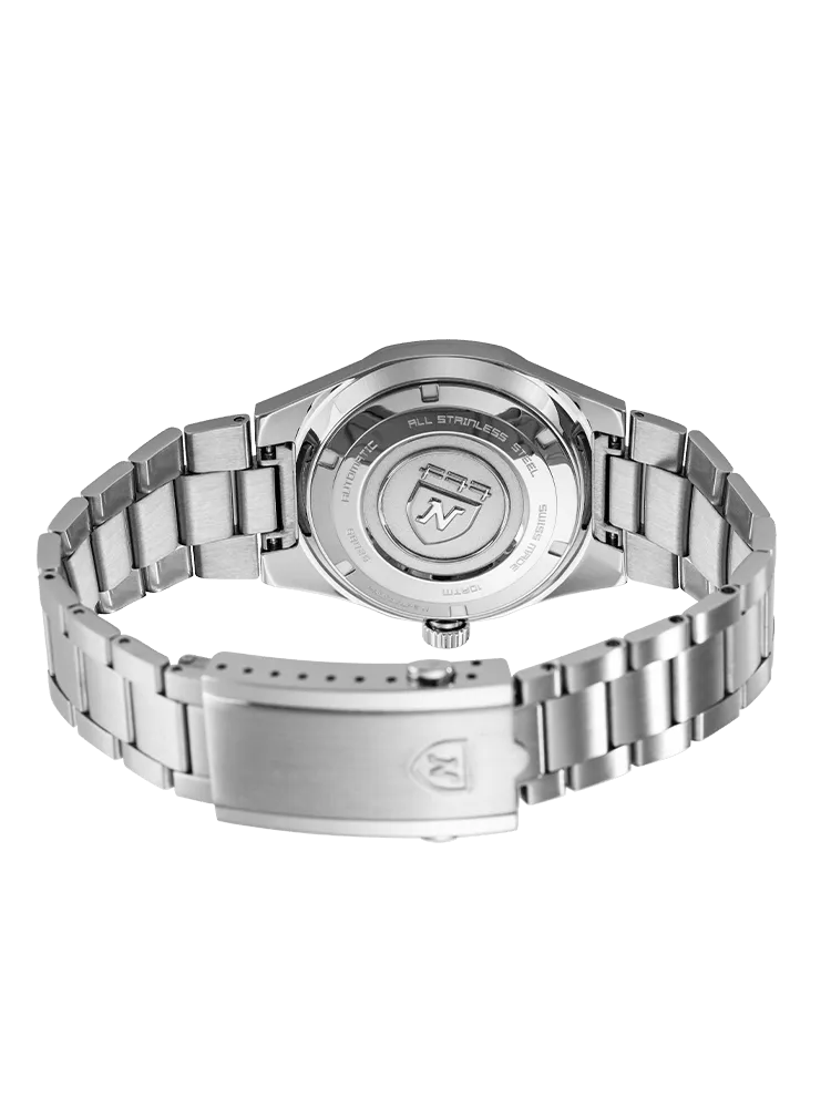 Nivada Grenchen F77 Blue With Date Men's Automatic Watch