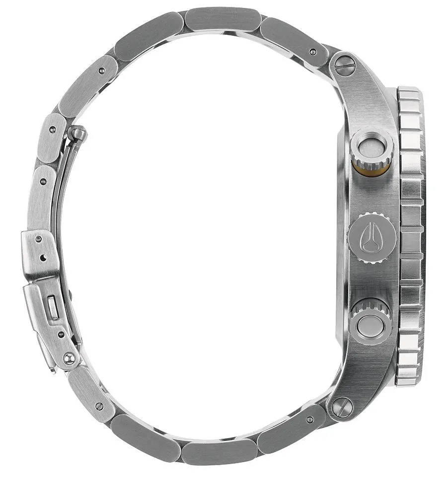 Nixon 48-20 Chrono Stainless Steel Black Dial Men's Watch Men's Watch A486-000
