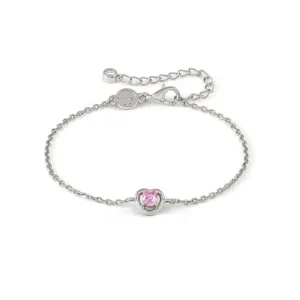 Nomination Cosmic Love Pink Silver Heart Bracelet