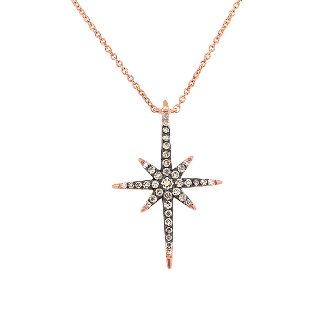North Star Champagne Diamond Necklace