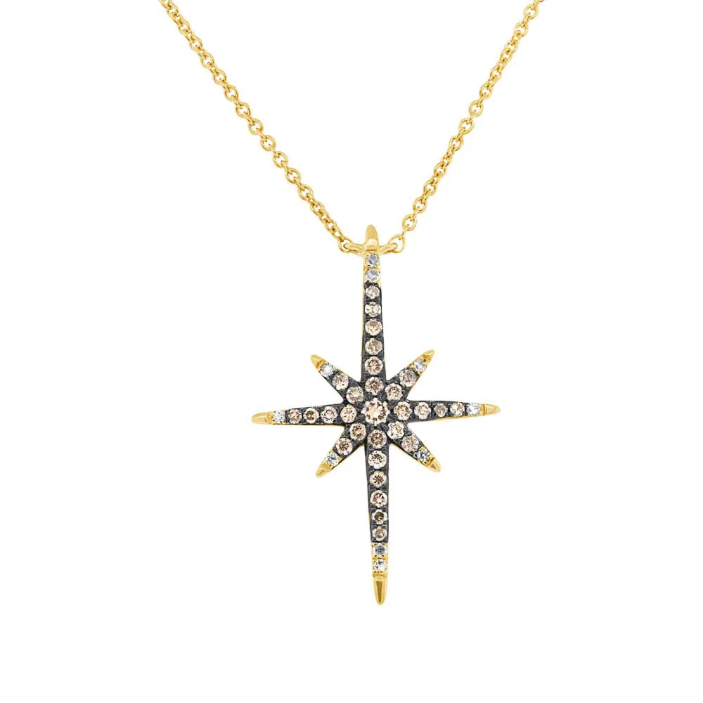 North Star Champagne Diamond Necklace