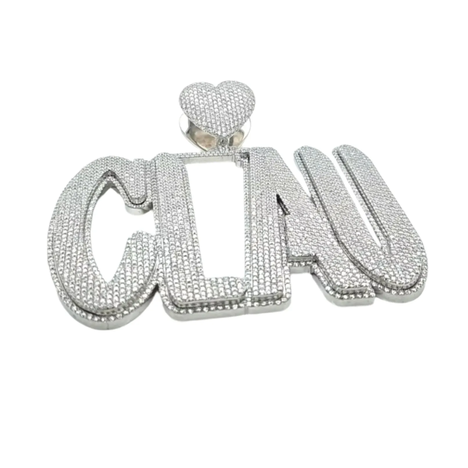 one-of-a-kind Piece CLAU heart bail Custom Design Pendant Charm