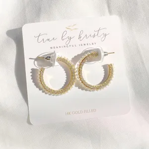 Only You Pave Pearl Hoops