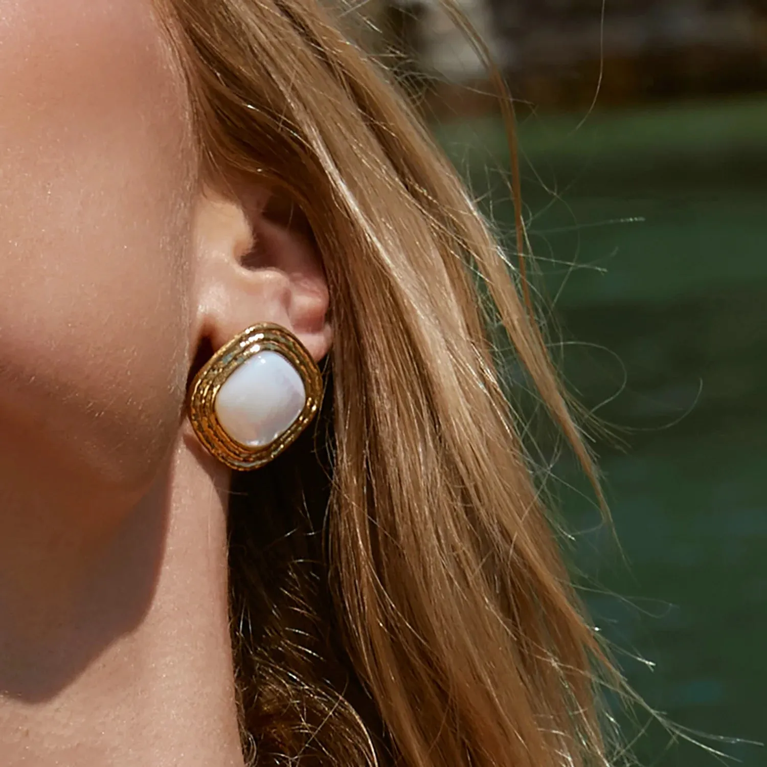 OPHELIA MOTHER OF PEARL EARRINGS