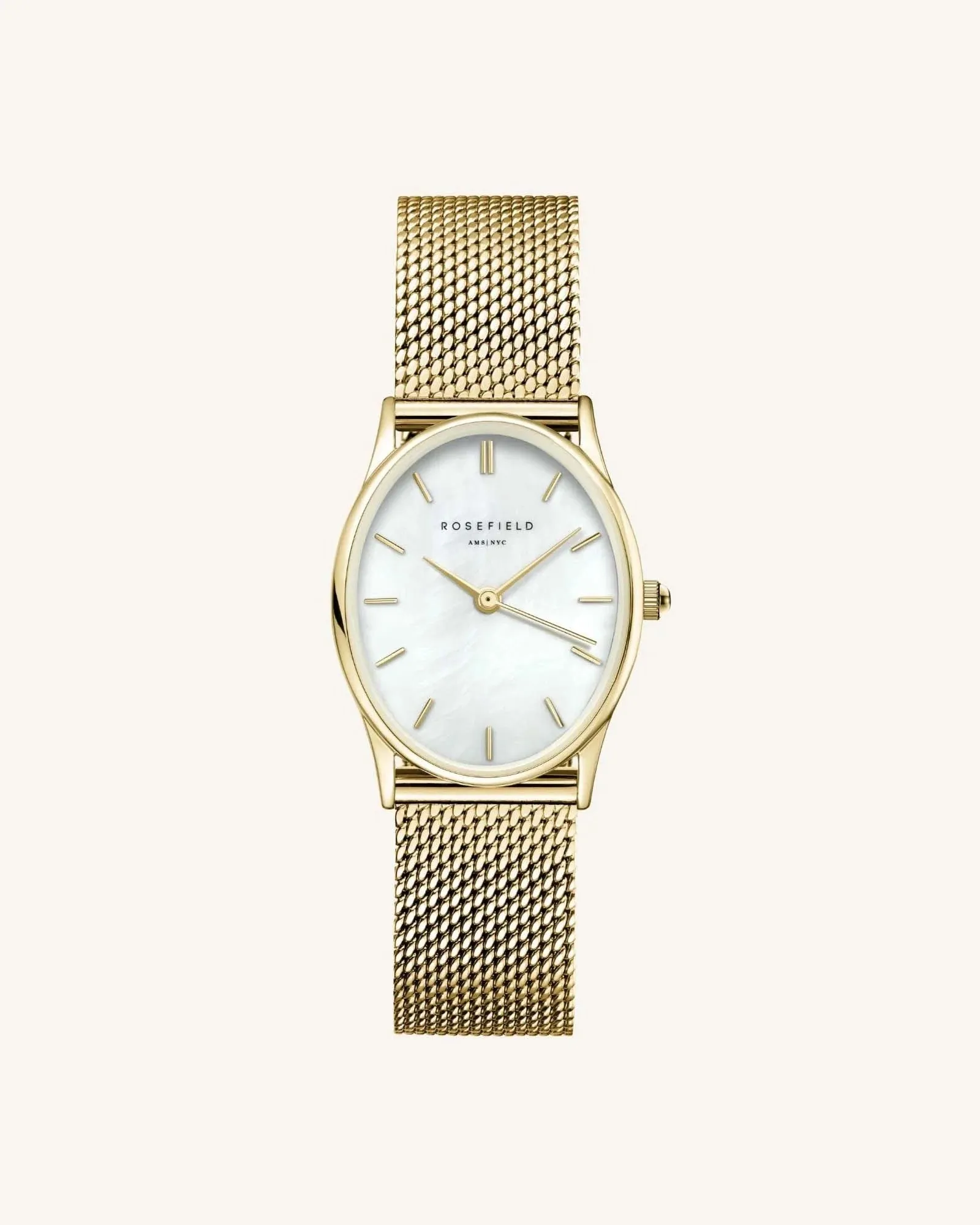 Oval Pearl Gold Mesh OWGMG−OV10