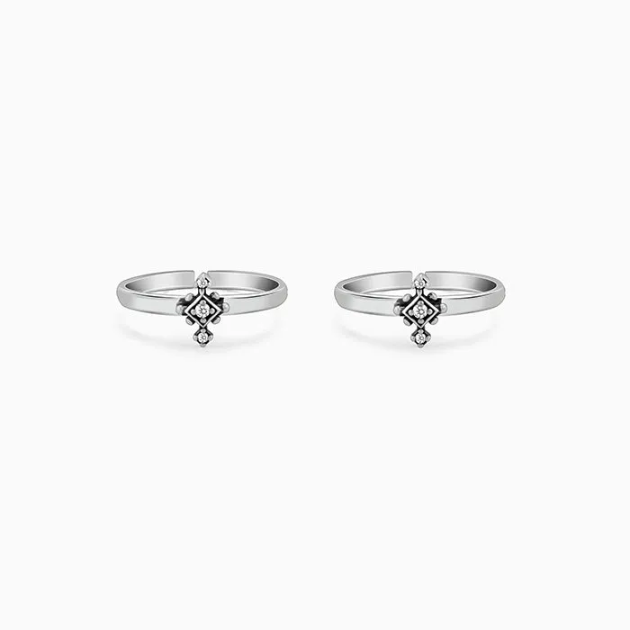 Oxidised Silver Simran Toe Rings