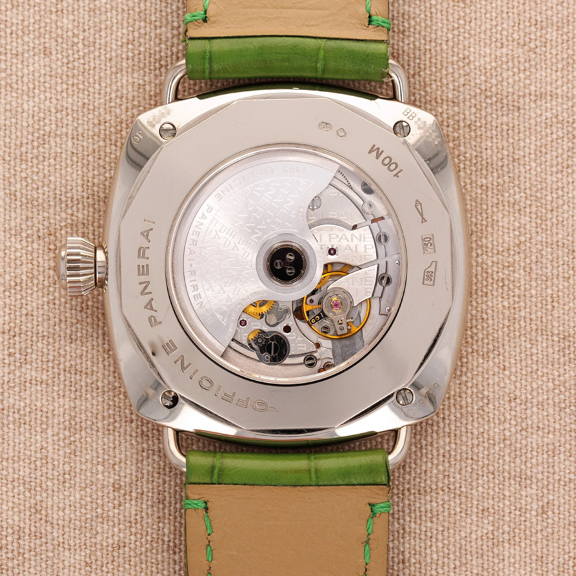 Panerai White Gold Radiomir Ref. PAM68 with Factory Diamonds