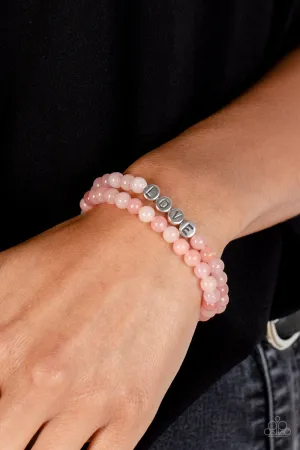 Paparazzi Devoted Dreamer - Pink Bracelet