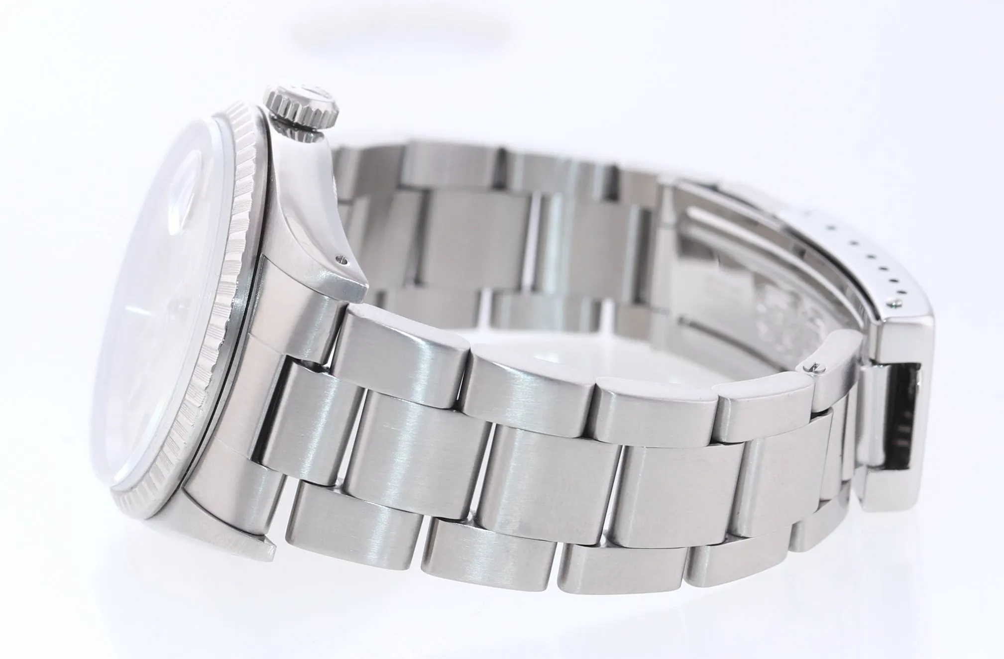 PAPERS Rolex DateJust 36mm 16220 Steel Silver Stick Oyster Watch Box