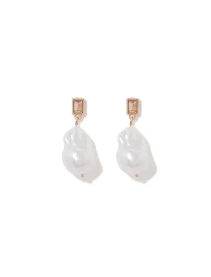Parker Organic Pearl & Stone Earrings