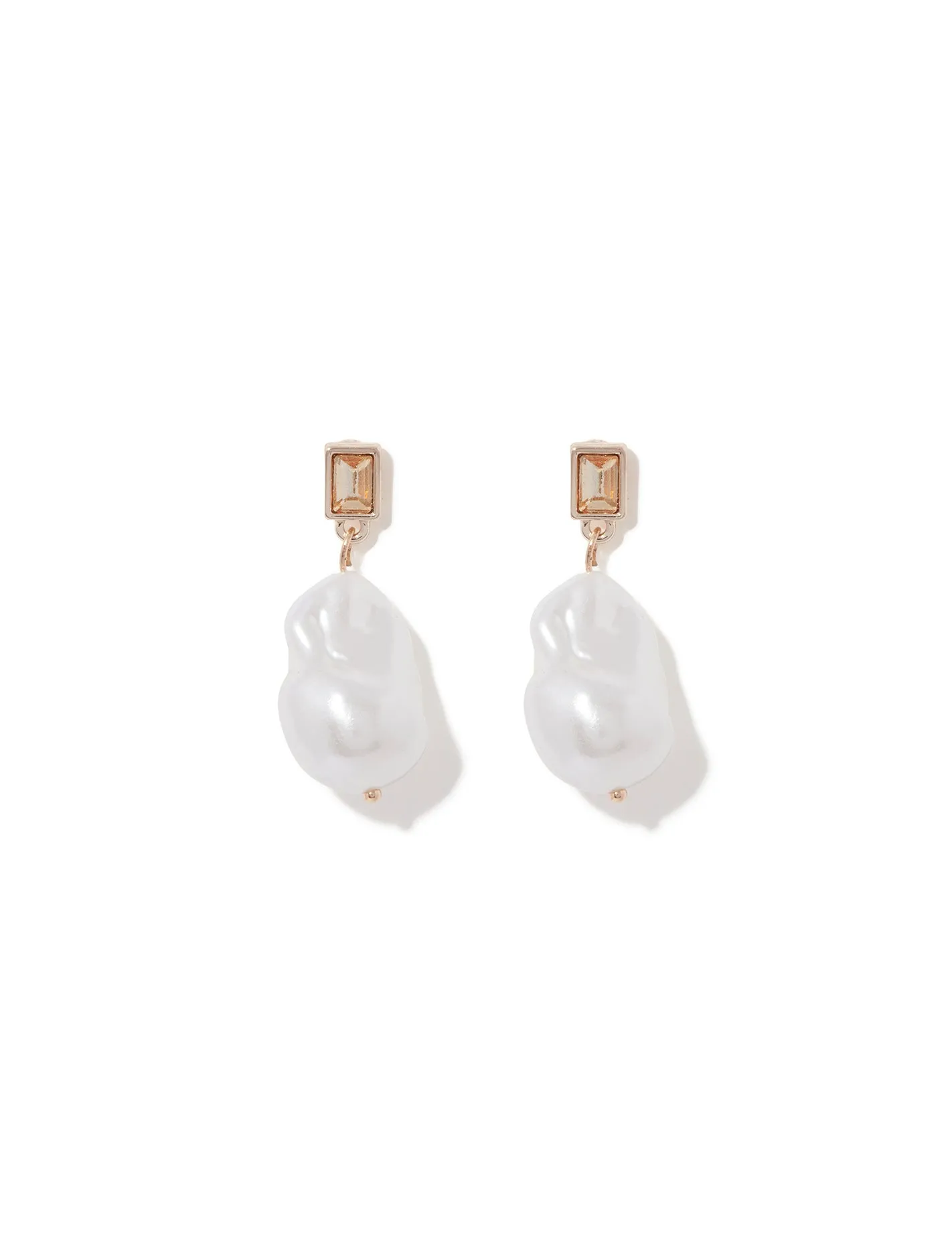 Parker Organic Pearl & Stone Earrings