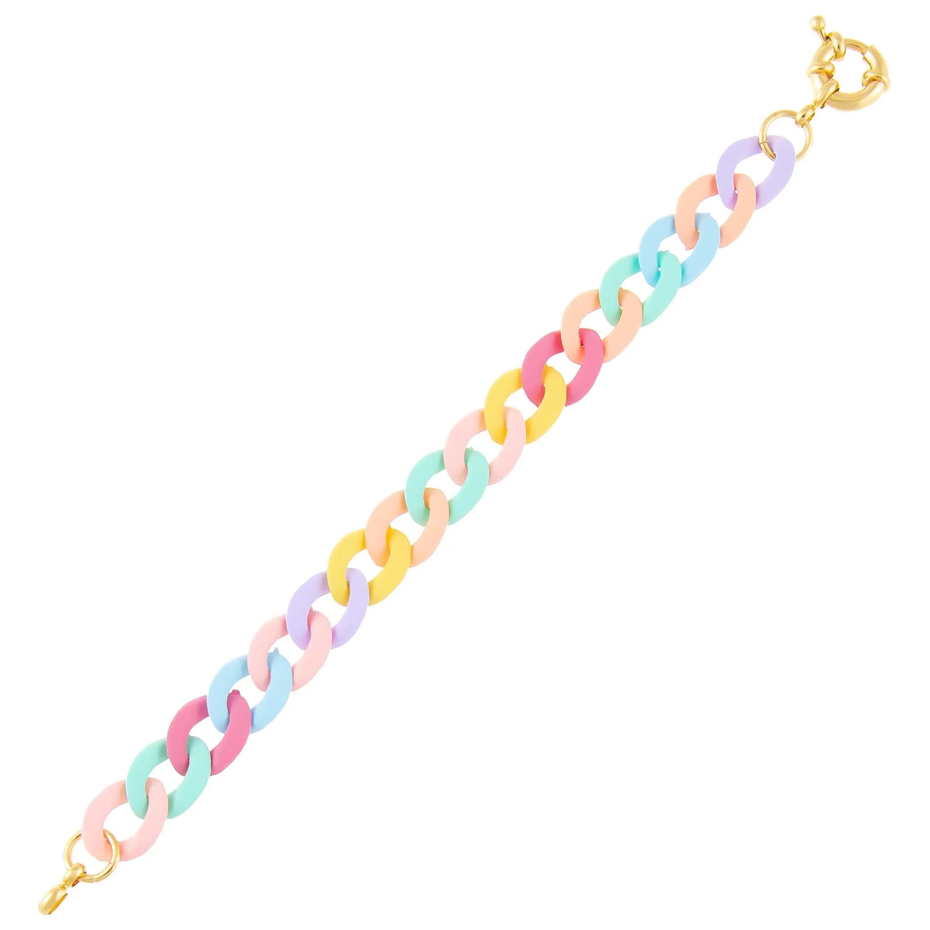 Pastel Chain Link Bracelet