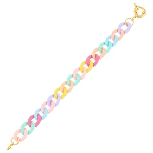 Pastel Chain Link Bracelet