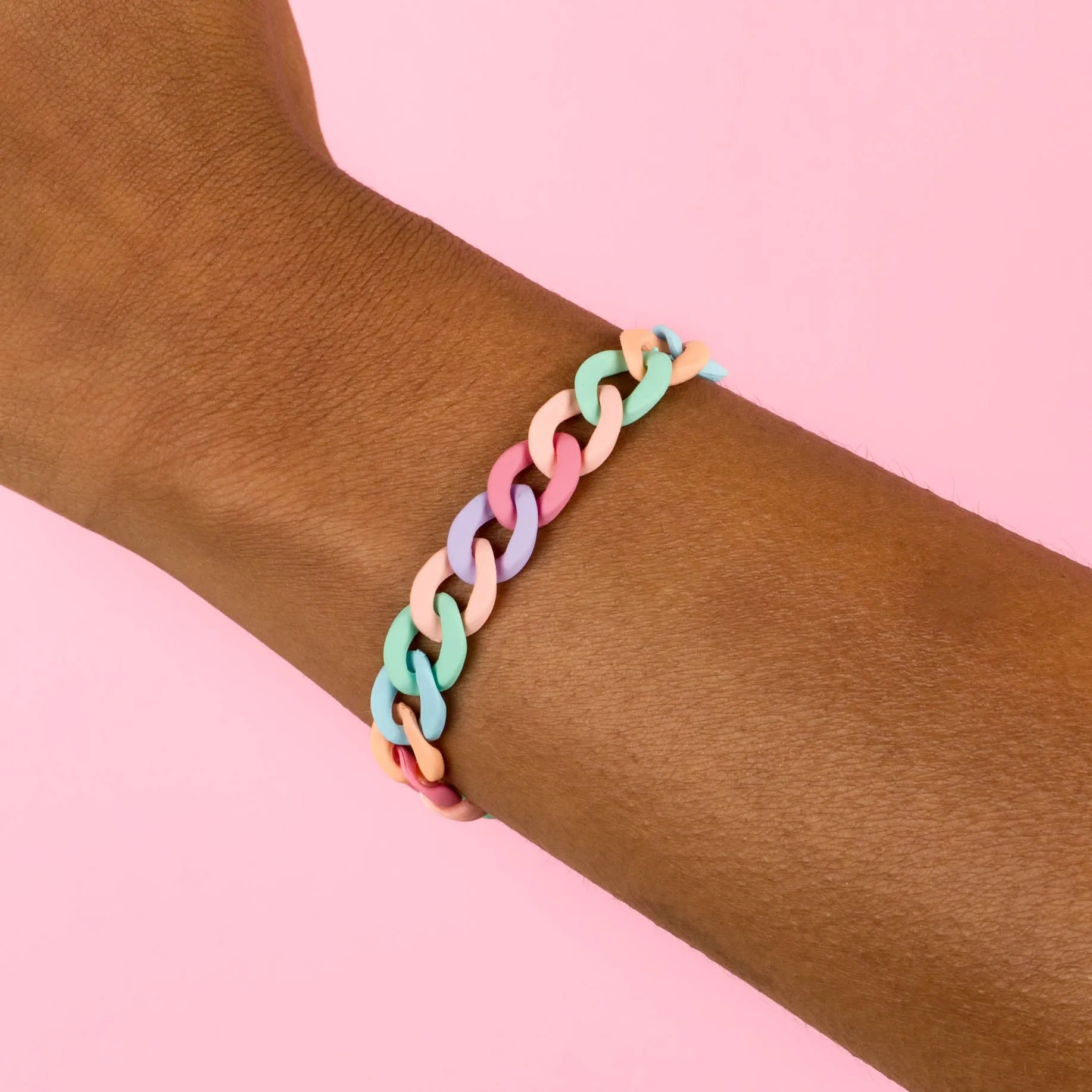 Pastel Chain Link Bracelet