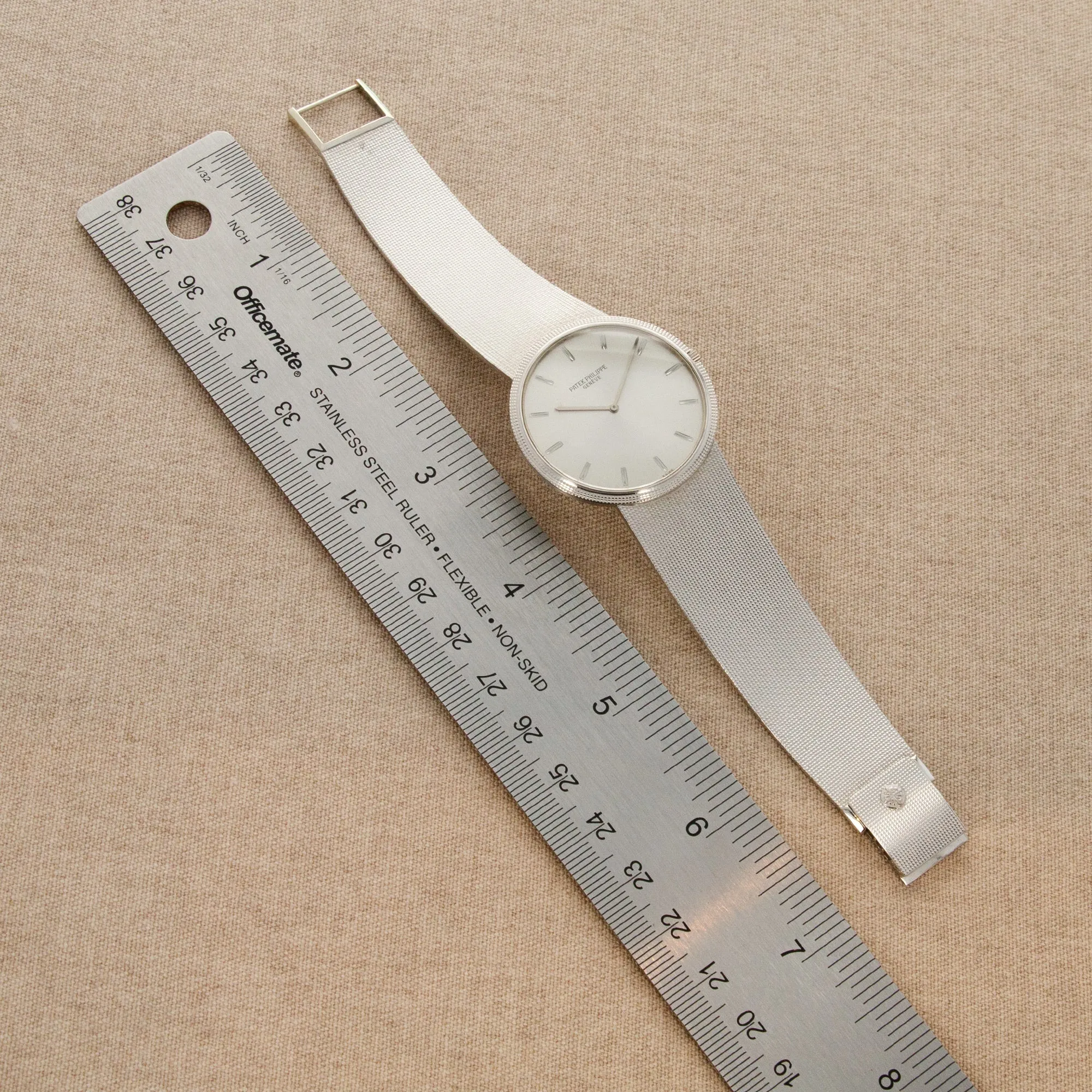 Patek Philippe White Gold Calatrava Ref. 3588 with Box and Papers