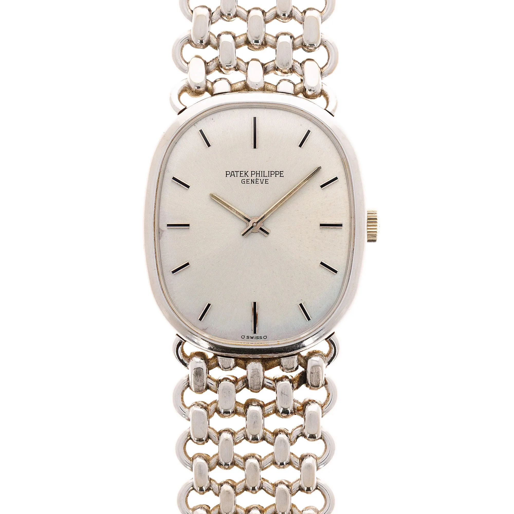 Patek Philippe White Gold Ellipse Ref. 3648 with JPE Chain Bracelet