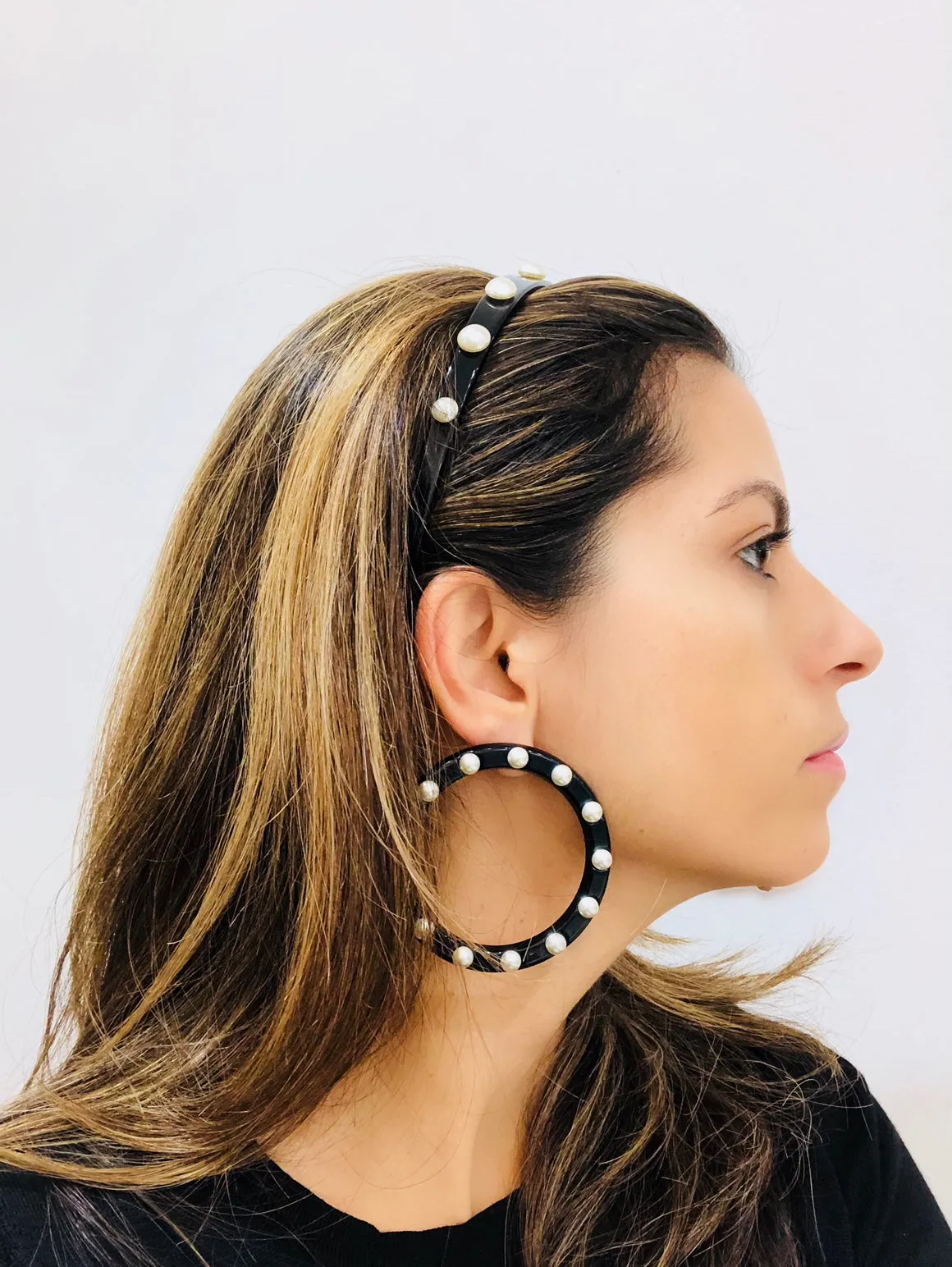 Patricia Pearl Single Large Stud Earrings