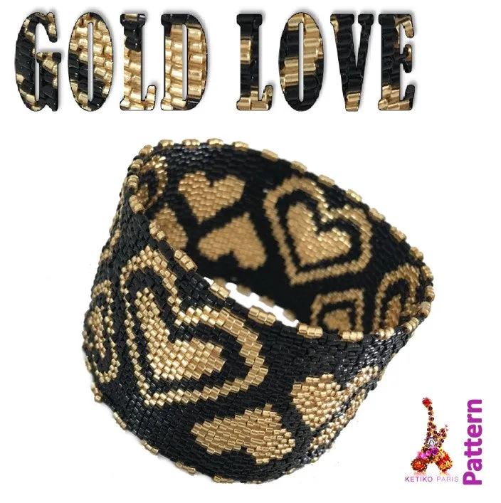Pattern - Bracelet GOLD LOVE