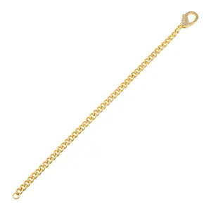 Pavé Cuban Chain Clasp Bracelet