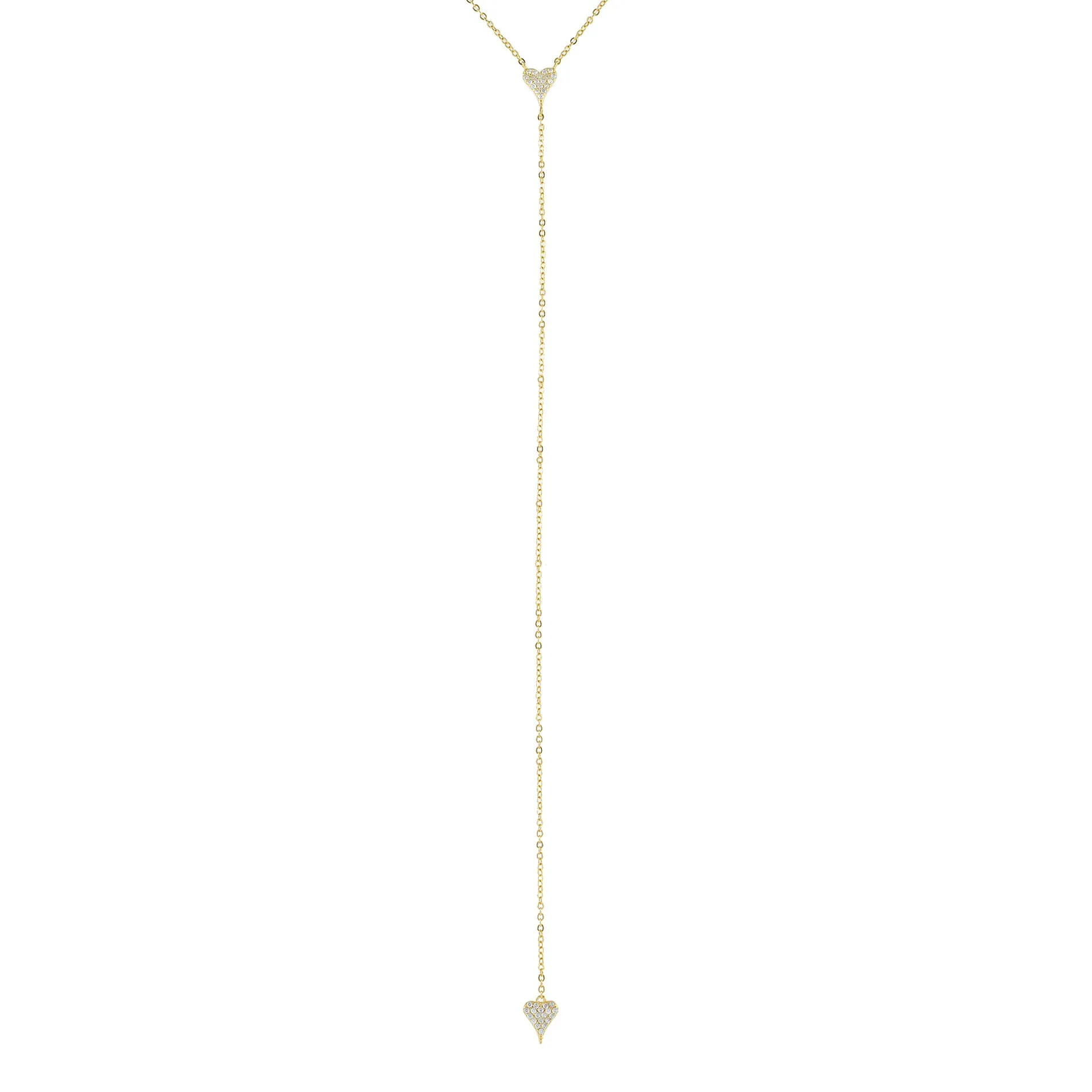 Pavé Heart Lariat