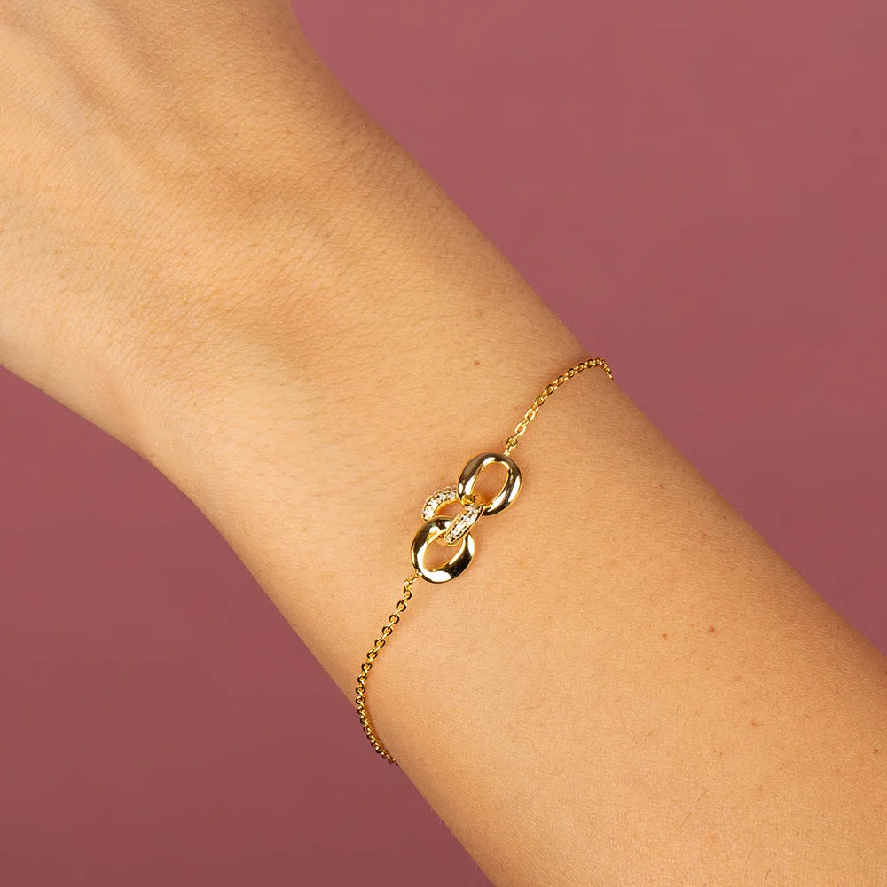Pavé Triple Link Bracelet