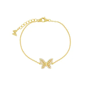 Pearl Butterfly Bracelet