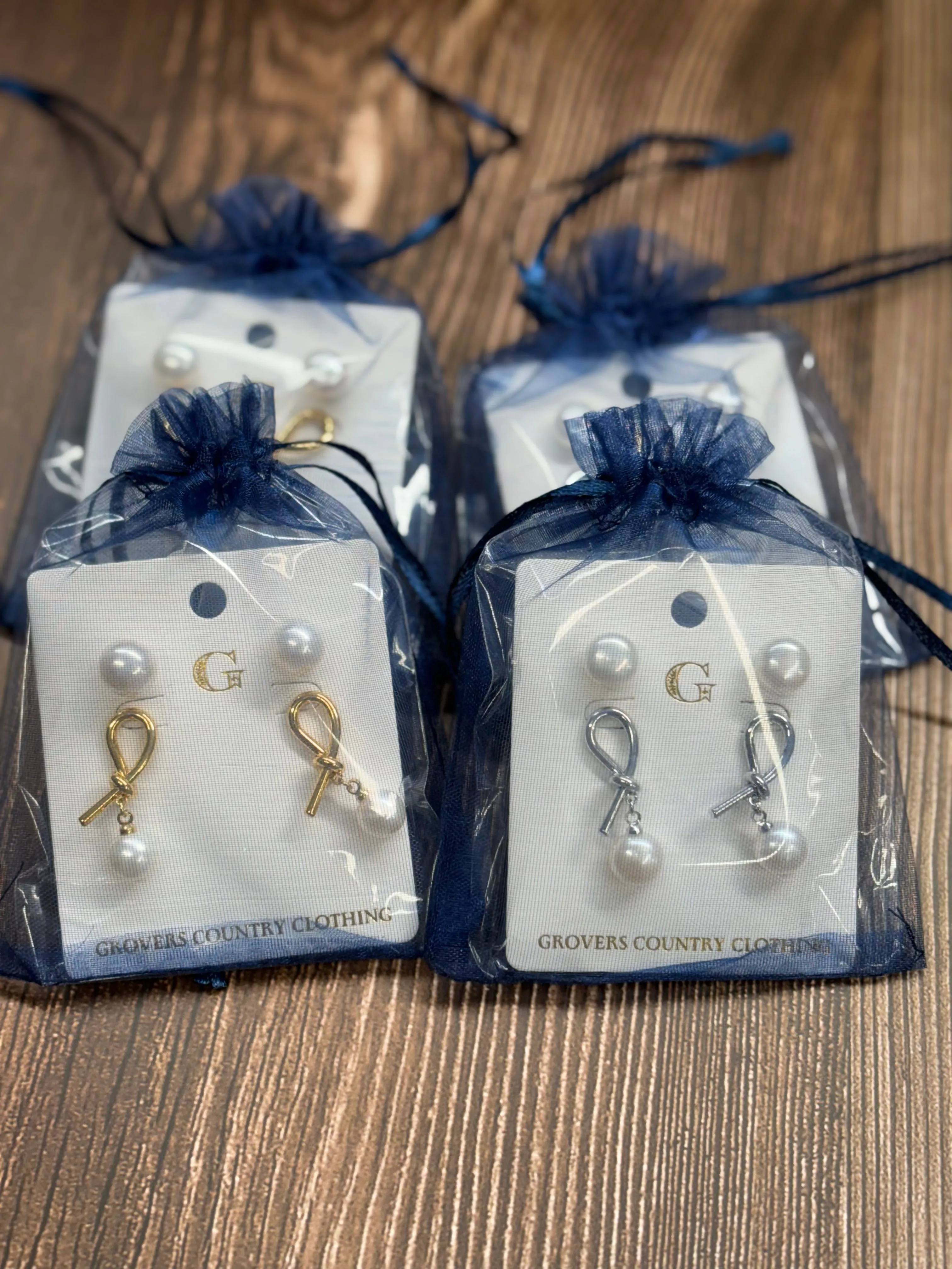 Pearl Earrings Set