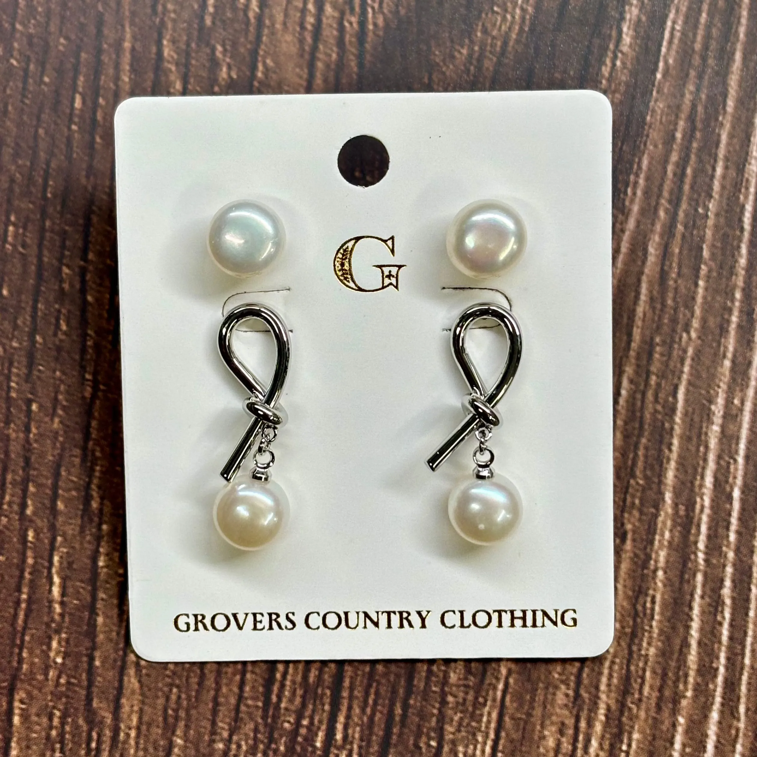 Pearl Earrings Set