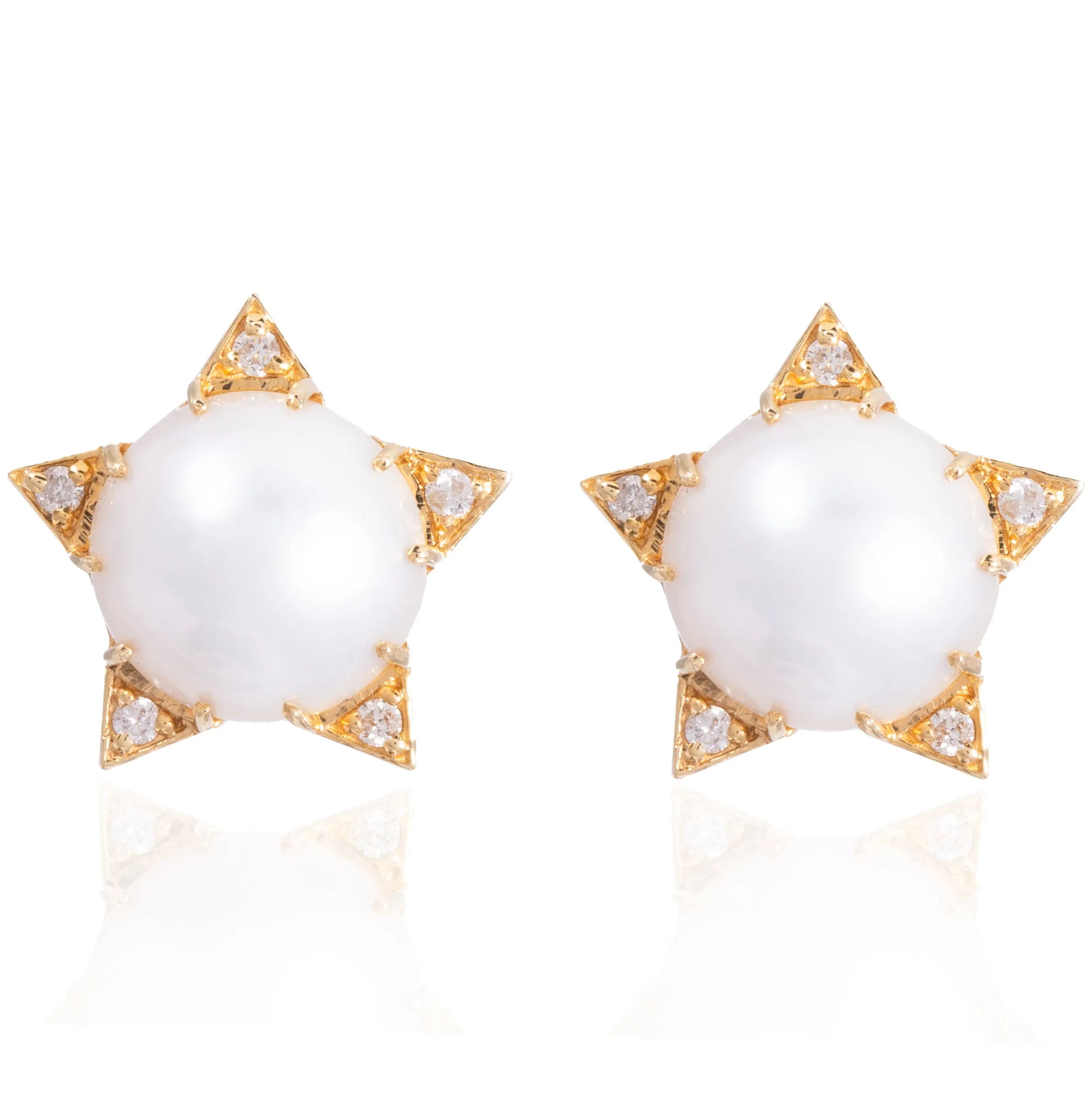 Pearl Star Studs