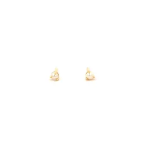 pearl stud earrings