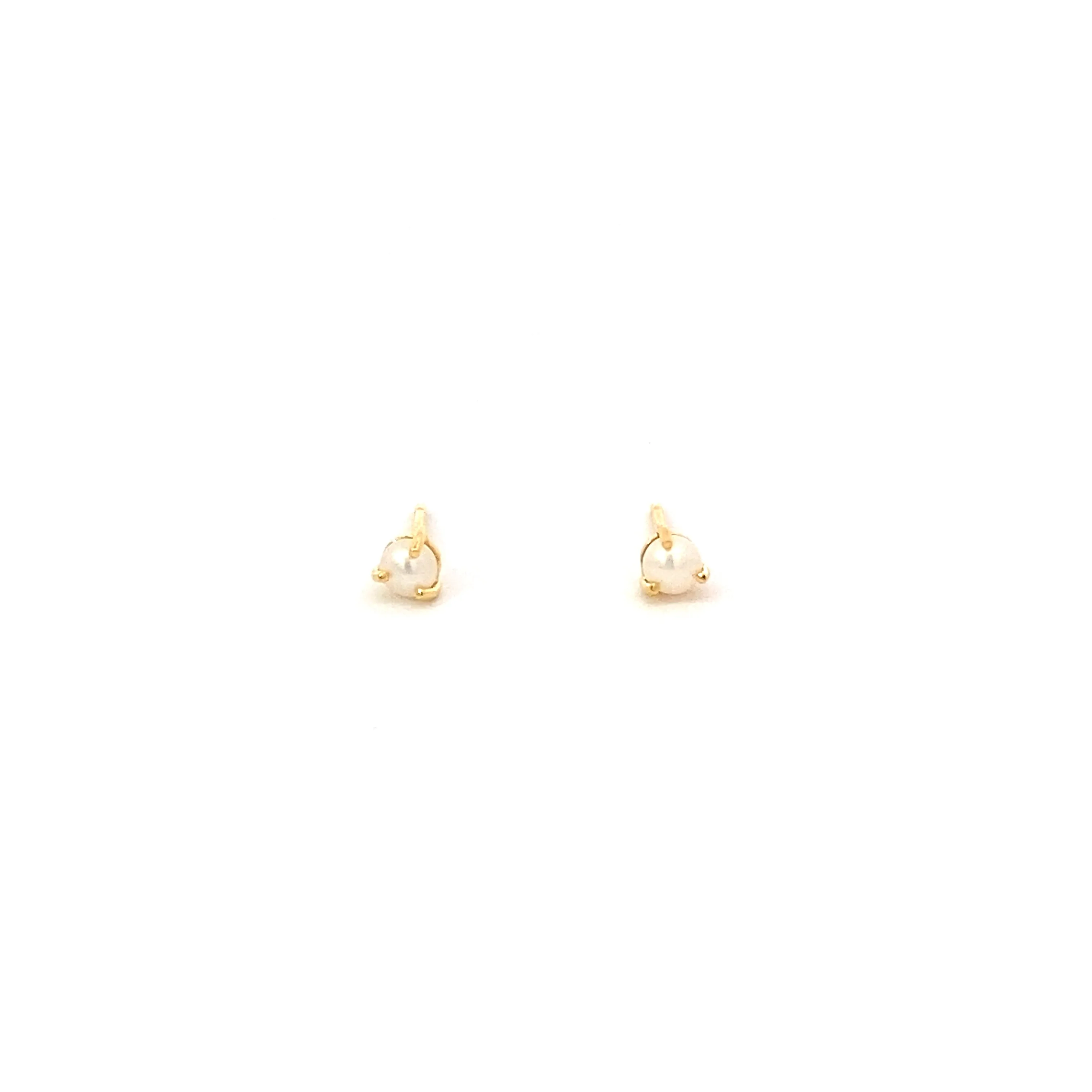 pearl stud earrings