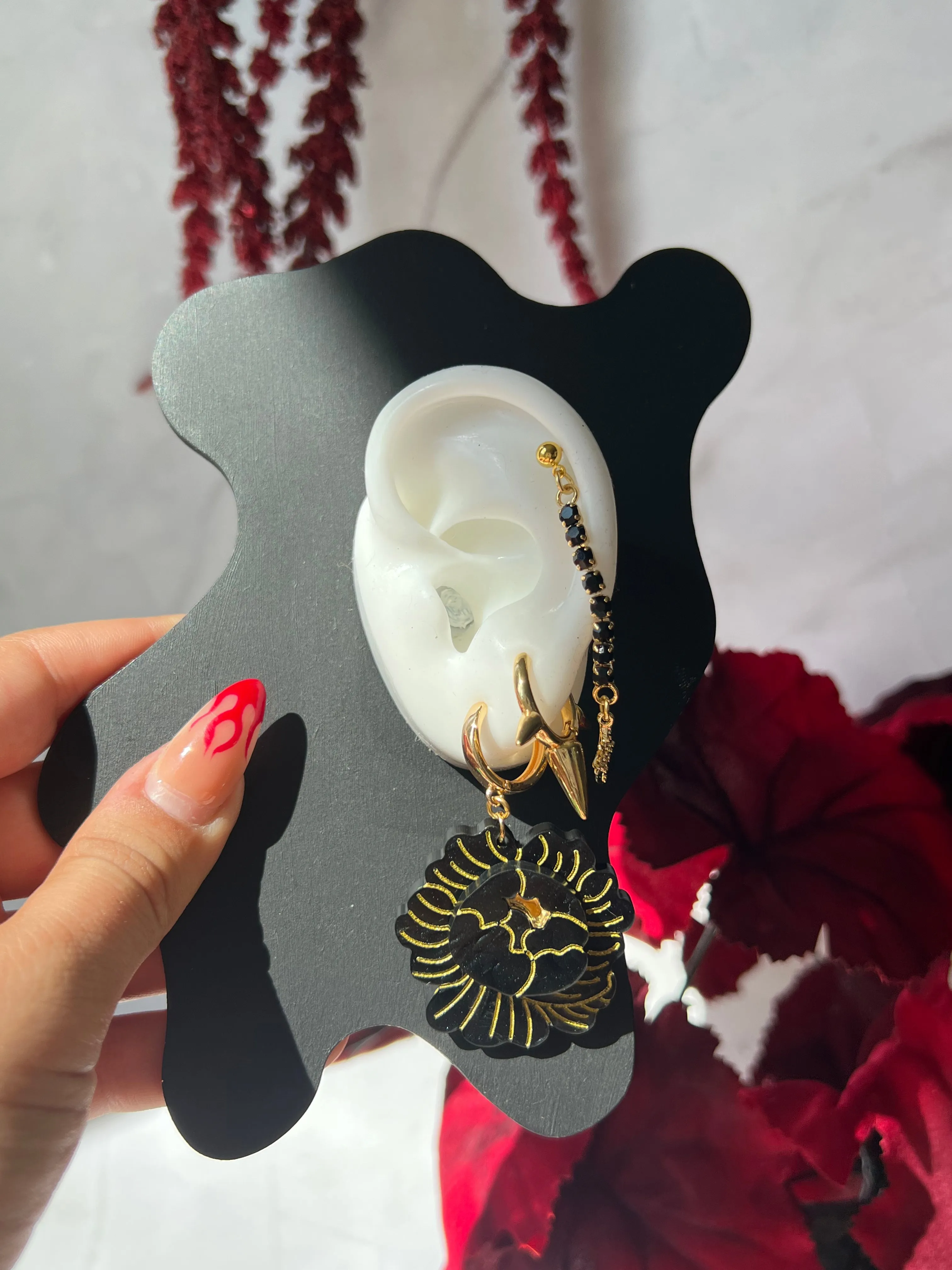 Peony Earrings