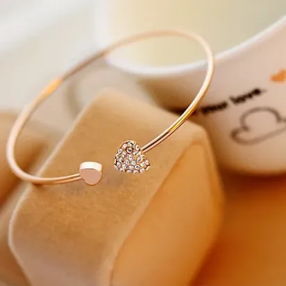 Personalised Bridesmaid Proposal - Heart Bangle