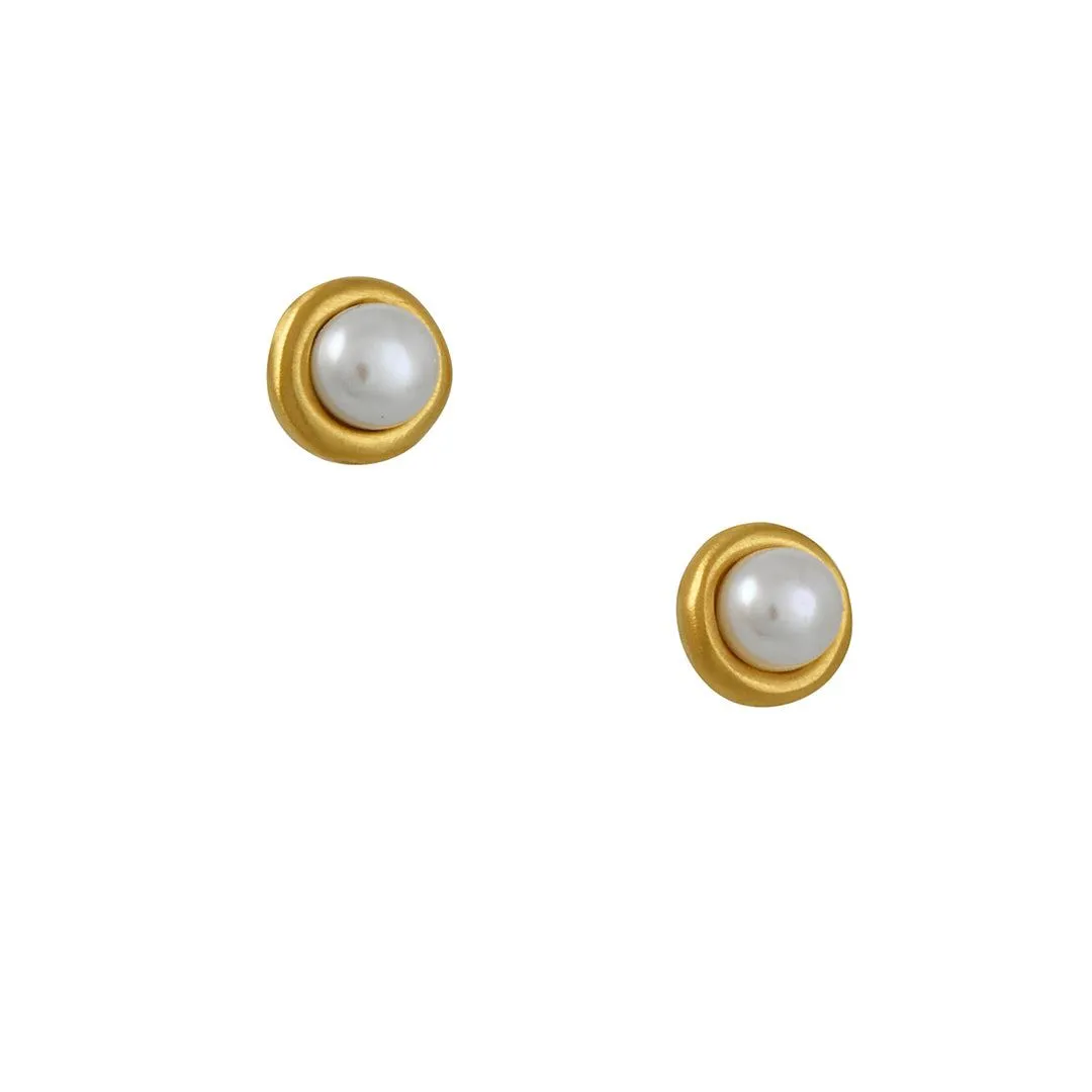 Philippa Roberts - Large Cultured Pearl Posts
