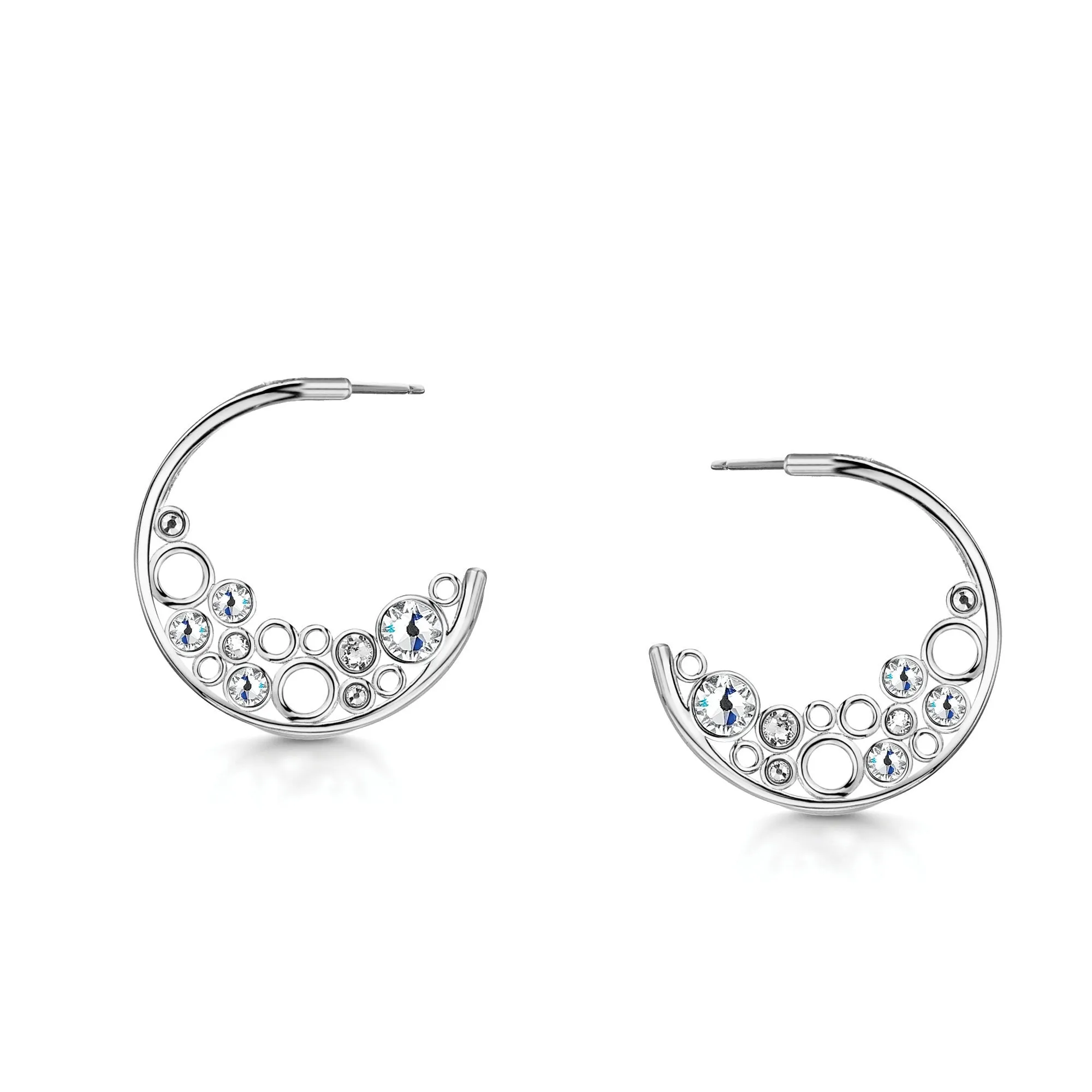 Phoebe Hoop - Rhodium