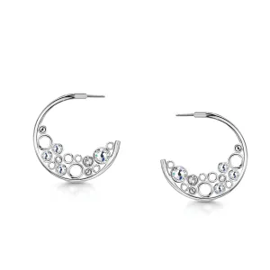 Phoebe Hoop - Rhodium