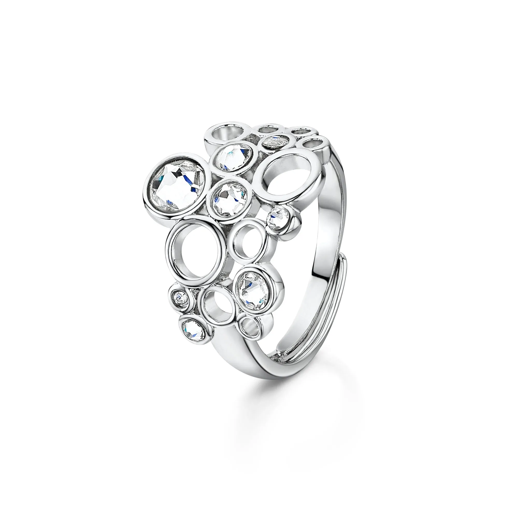 Phoebe Ring - Rhodium