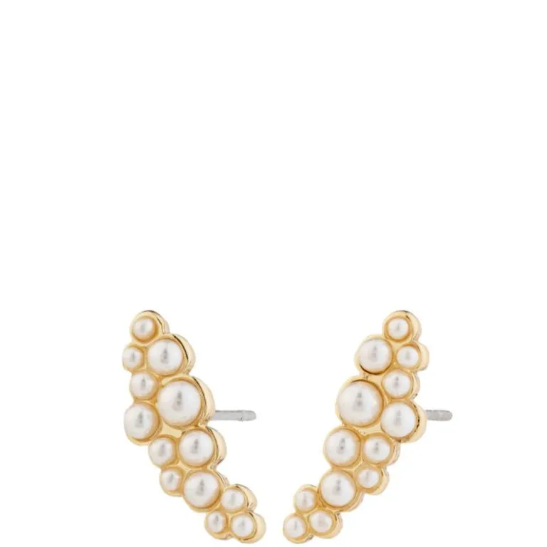 Pilgrim Jova Gold Pearl Stud Earrings