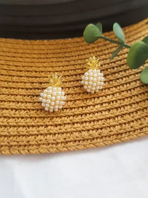 Pineapple Pearl Studs